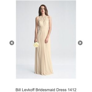 Bill Levkoff Bridesmaid Dress 1412 - Champagne